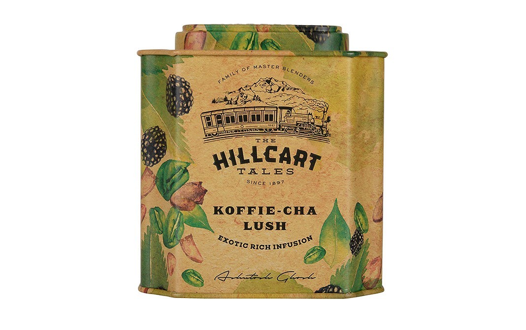 Hillcart Tales Koffie-Cha Lush Exotic Rich Infusion   Tin  75 grams